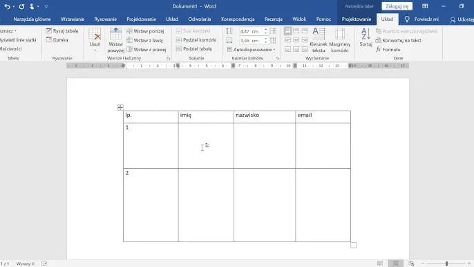 Jak wstawić tabelę w Wordzie - proste kroki, które musisz znać