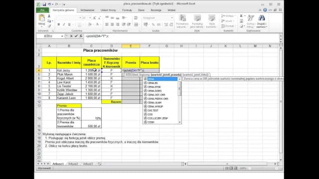 Jak obliczyć premie w Excelu - proste formuły, które zaoszczędzą czas