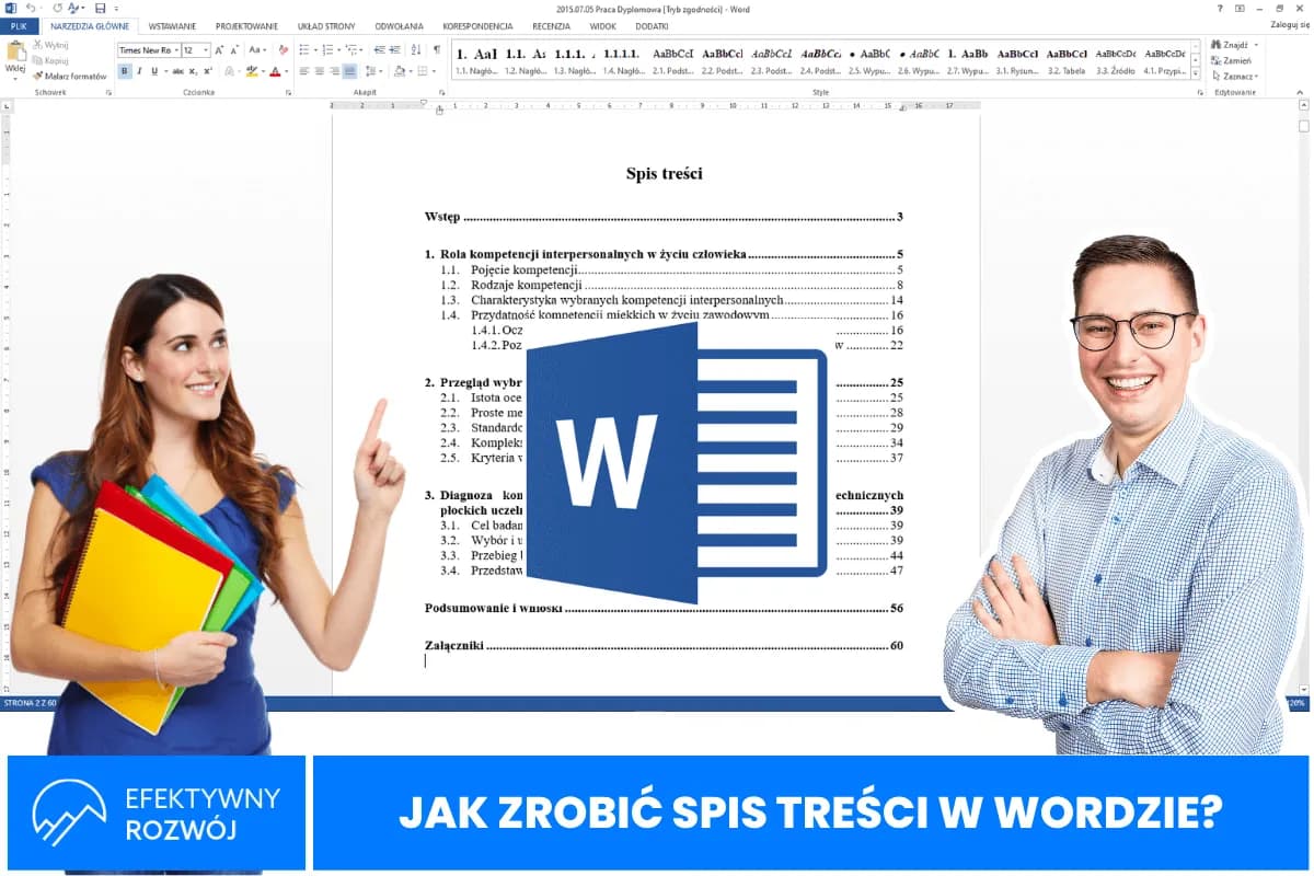 Jak wstawić spis treści w Word i uniknąć chaosu w dokumencie